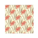 Flower Flora Leaf Wallpaper Small Satin Scarf (Square) Front