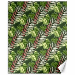 Leaves Seamless Pattern Design Canvas 11  X 14  by Pakrebo