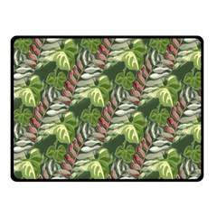 Leaves Seamless Pattern Design Fleece Blanket (small) by Pakrebo