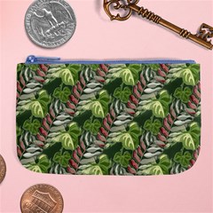 Leaves Seamless Pattern Design Large Coin Purse by Pakrebo