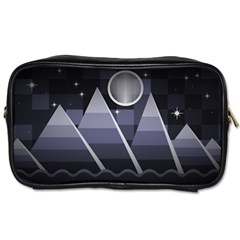 Background Stylized Scenery Toiletries Bag (two Sides) by Pakrebo