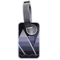 Background Stylized Scenery Luggage Tag (two Sides) by Pakrebo