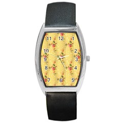 Pattern Backgrounds And Textures Barrel Style Metal Watch by Pakrebo