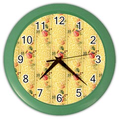 Pattern Backgrounds And Textures Color Wall Clock by Pakrebo