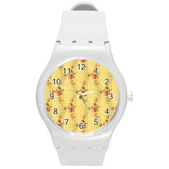 Pattern Backgrounds And Textures Round Plastic Sport Watch (m) by Pakrebo