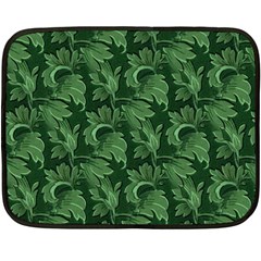 Leaf Flora Nature Desktop Herbal Double Sided Fleece Blanket (mini)  by Pakrebo