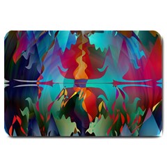 Background Sci Fi Fantasy Colorful Large Doormat  by Pakrebo