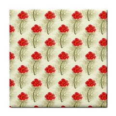 Floral Background Scrapbook Vintage Tile Coasters by Pakrebo