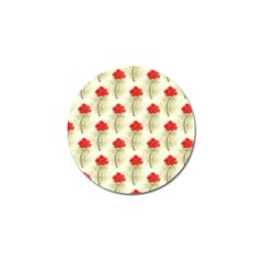 Floral Background Scrapbook Vintage Golf Ball Marker (10 Pack) by Pakrebo