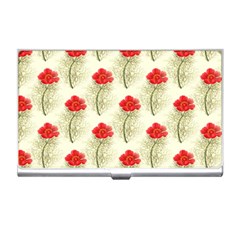 Floral Background Scrapbook Vintage Business Card Holder by Pakrebo