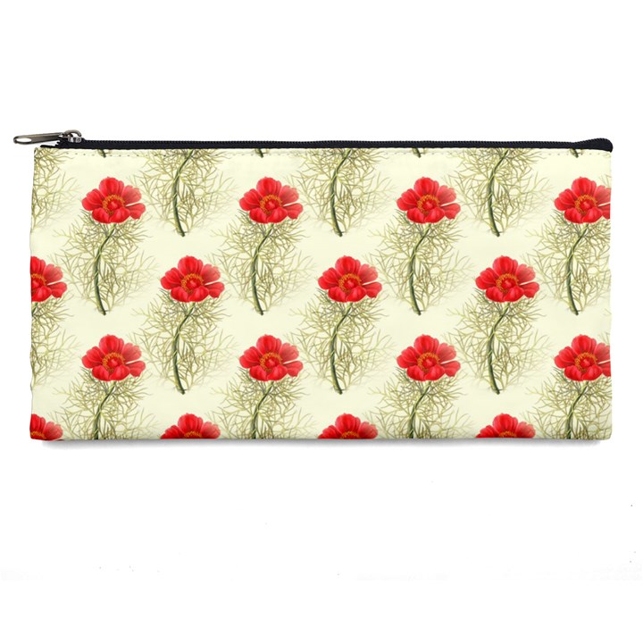 Floral Background Scrapbook Vintage Pencil Cases