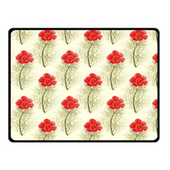 Floral Background Scrapbook Vintage Fleece Blanket (small) by Pakrebo