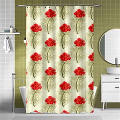 Floral Background Scrapbook Vintage Shower Curtain 48  X 72  (small)  by Pakrebo