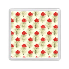 Floral Background Scrapbook Vintage Memory Card Reader (square) by Pakrebo