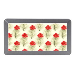 Floral Background Scrapbook Vintage Memory Card Reader (mini) by Pakrebo