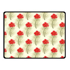 Floral Background Scrapbook Vintage Double Sided Fleece Blanket (small)  by Pakrebo