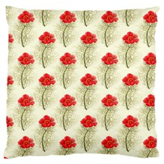 Floral Background Scrapbook Vintage Standard Flano Cushion Case (one Side) by Pakrebo