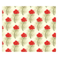 Floral Background Scrapbook Vintage Double Sided Flano Blanket (small)  by Pakrebo