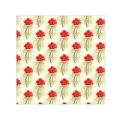 Floral Background Scrapbook Vintage Small Satin Scarf (square) by Pakrebo