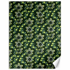 Abstract Pattern Flower Leaf Canvas 12  X 16  by Pakrebo