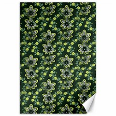 Abstract Pattern Flower Leaf Canvas 12  X 18  by Pakrebo