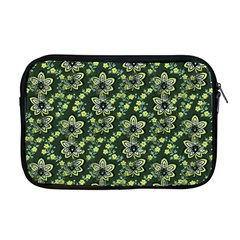 Abstract Pattern Flower Leaf Apple Macbook Pro 17  Zipper Case by Pakrebo