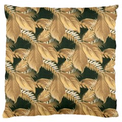 Scrapbook Leaves Decorative Large Cushion Case (one Side) by Pakrebo