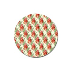 Seamless Background Vintage Magnet 3  (round) by Pakrebo