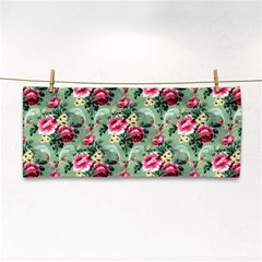 Floral Pattern Ornate Decorative Hand Towel by Pakrebo