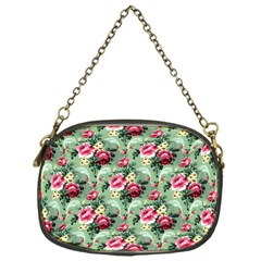 Floral Pattern Ornate Decorative Chain Purse (one Side) by Pakrebo