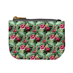 Floral Pattern Ornate Decorative Mini Coin Purse by Pakrebo