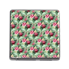 Floral Pattern Ornate Decorative Memory Card Reader (square 5 Slot) by Pakrebo