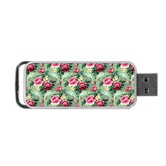 Floral Pattern Ornate Decorative Portable Usb Flash (two Sides) by Pakrebo