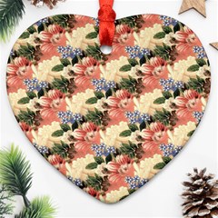 Flower Floral Decoration Pattern Ornament (Heart)