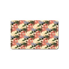 Flower Floral Decoration Pattern Magnet (Name Card)