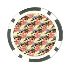 Flower Floral Decoration Pattern Poker Chip Card Guard by Pakrebo