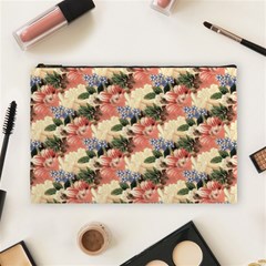 Flower Floral Decoration Pattern Cosmetic Bag (Large)