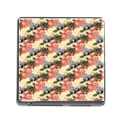 Flower Floral Decoration Pattern Memory Card Reader (square 5 Slot) by Pakrebo