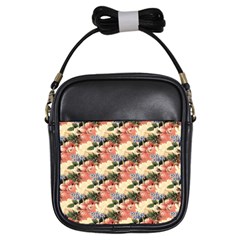 Flower Floral Decoration Pattern Girls Sling Bag by Pakrebo