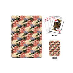 Flower Floral Decoration Pattern Playing Cards Single Design (Mini)