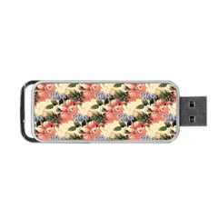 Flower Floral Decoration Pattern Portable USB Flash (Two Sides)