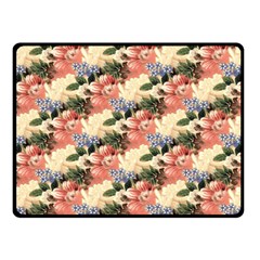 Flower Floral Decoration Pattern Double Sided Fleece Blanket (Small) 