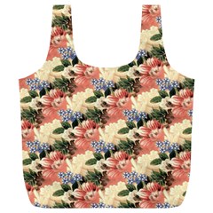 Flower Floral Decoration Pattern Full Print Recycle Bag (xl) by Pakrebo