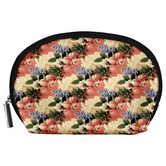 Flower Floral Decoration Pattern Accessory Pouch (large) by Pakrebo