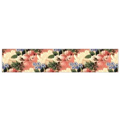 Flower Floral Decoration Pattern Small Flano Scarf