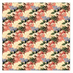 Flower Floral Decoration Pattern Large Satin Scarf (Square)