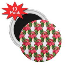 Floral Seamless Decorative Spring 2 25  Magnets (10 Pack)  by Pakrebo