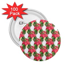 Floral Seamless Decorative Spring 2 25  Buttons (100 Pack)  by Pakrebo