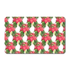 Floral Seamless Decorative Spring Magnet (rectangular) by Pakrebo