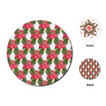 Floral Seamless Decorative Spring Playing Cards Single Design (Round) Front